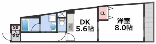 ベルビュー7番館【10階】の間取り