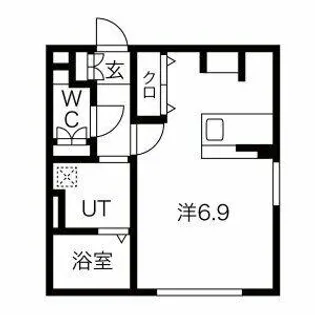 WELL COURT TENMA【404号室】の間取り
