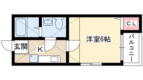 ヒロアーカ新守山【206号室】の間取り