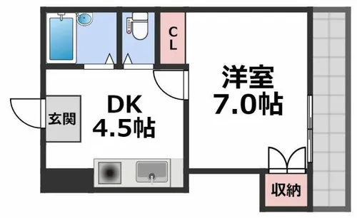 ラ・フォーレ桜宮Ⅱ【5階】の間取り
