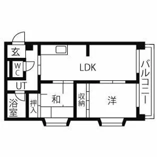 グリーン西山【303号室】の間取り