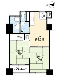 UR新豊里【0070804号室】の間取り