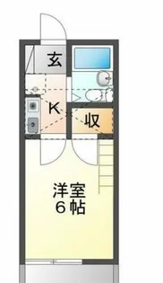 ウイングコート東小池 B【106号室】の間取り