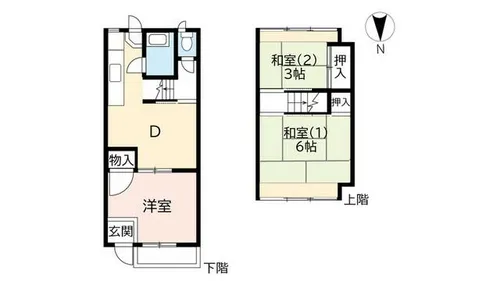 UR嵯峨【0080003号室】の間取り