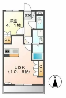 ソレイユ【2階】の間取り