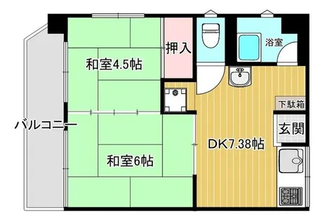 東山パビヨン【5階】の間取り