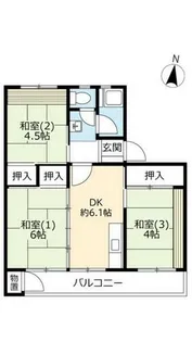 UR鈴蘭台第二【0170404号室】の間取り