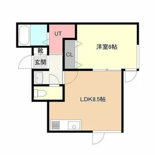 コンサドーレ白石中央【201号室】の間取り