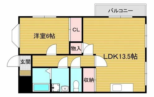 山本マンション【2階】の間取り