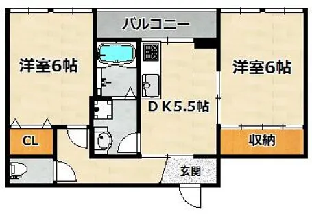 ラ・シエスタ【403号室】の間取り