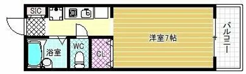 セジュールF B棟【2階】の間取り