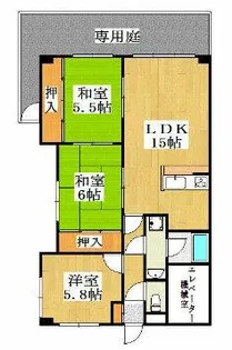 サンエクセル江井ヶ島【1階】の間取り