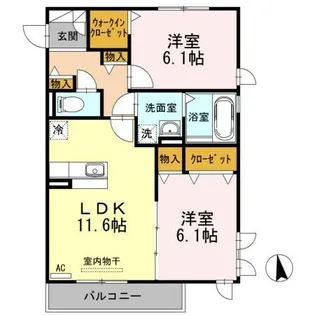 Raffine大坪【3階】の間取り