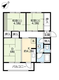 UR金剛【3130408号室】の間取り