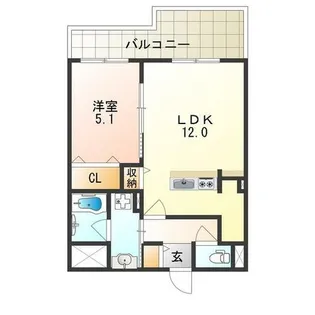 大阪府大阪市城東区関目1丁目【マンション】の間取り