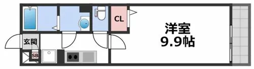 リブリ・おおさか鴫野【1階】の間取り