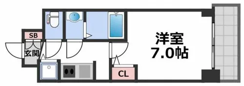 S-RESIDENCE都島【6階】の間取り