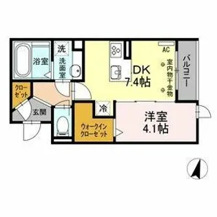 ルーチェ勝川【2階】の間取り