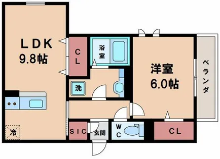 サン クレール殿辻【3階】の間取り