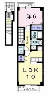 ウルーアンジュ【Ⅰ201号室】の間取り