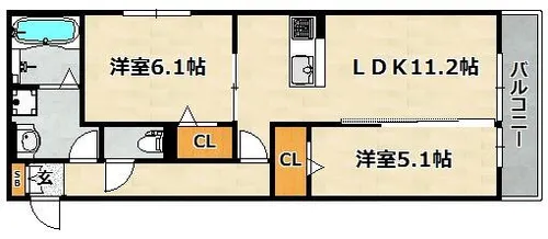 licoriceA棟【3階】の間取り