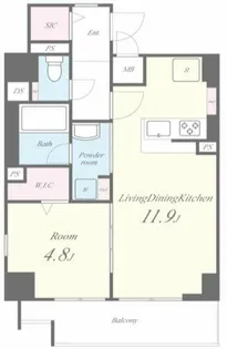Arome梅田【9階】の間取り