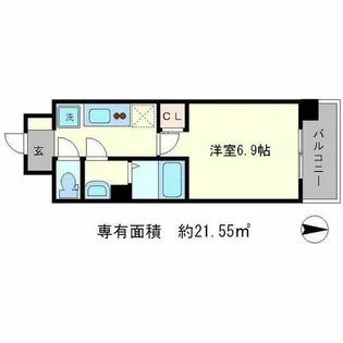アスヴェル京都七条通【5階】の間取り