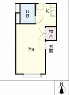 ドミール長久手【1階】の間取り