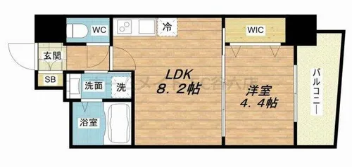 セレニテ京橋クレア【10階】の間取り