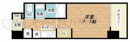 セレニテ京橋クレア【12階】の間取り