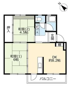 UR逆瀬川【0070503号室】の間取り