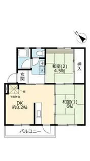 UR逆瀬川【0070503号室】の間取り