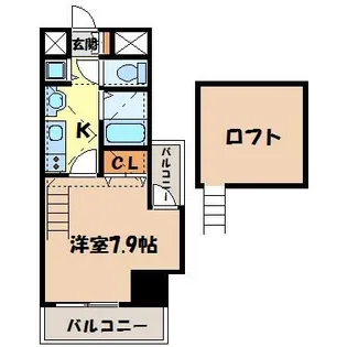 プレサンス名古屋駅前アクシス【4階】の間取り