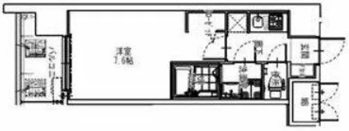 S-RESIDENCE大阪同心【7階】の間取り