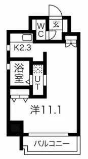 アバンティ桜宮【6階】の間取り