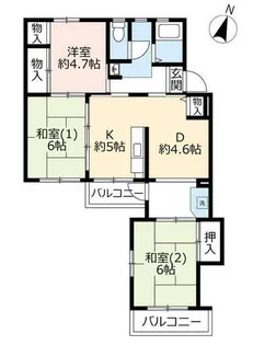 UR東豊中第二【1160501号室】の間取り