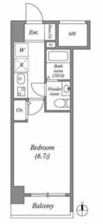 SERENiTE本町reflet【6階】の間取り