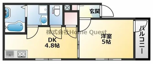 MELDIA大蓮Ⅱ【1階】の間取り