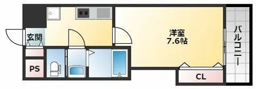 LUXE布施北Ⅱ【5階】の間取り