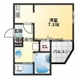 MELDIA大蓮Ⅰ【2階】の間取り