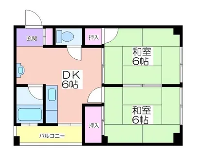 たきがわマンション【2階】の間取り