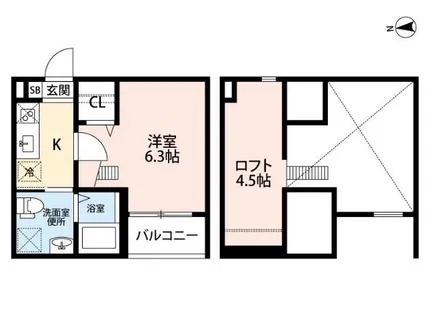 リブルゾン【103号室】の間取り