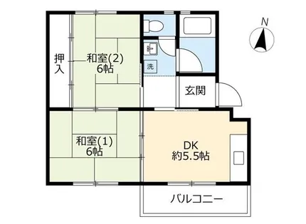 UR金剛【0050406号室】の間取り