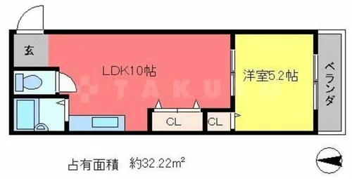 セントラル修学院【2階】の間取り