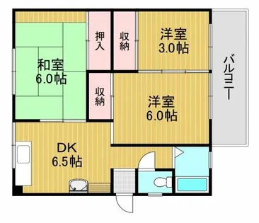 A1マンション【1階】の間取り