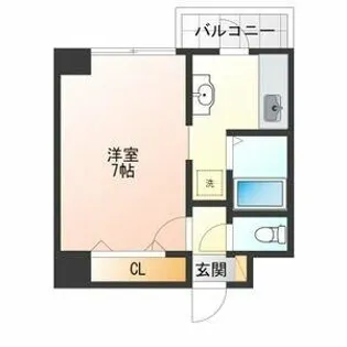 クレセント松蔭【1階】の間取り