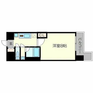 ベラジオ五条堀川Ⅱ【6階】の間取り