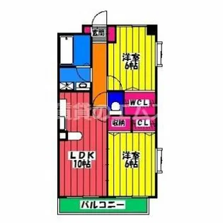 アポロ空港HILL【101号室】の間取り