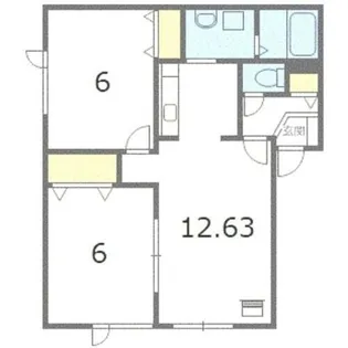 北海道札幌市手稲区前田九条14丁目【アパート】の間取り