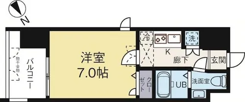 サヴォイザティファナ【1203号室】の間取り